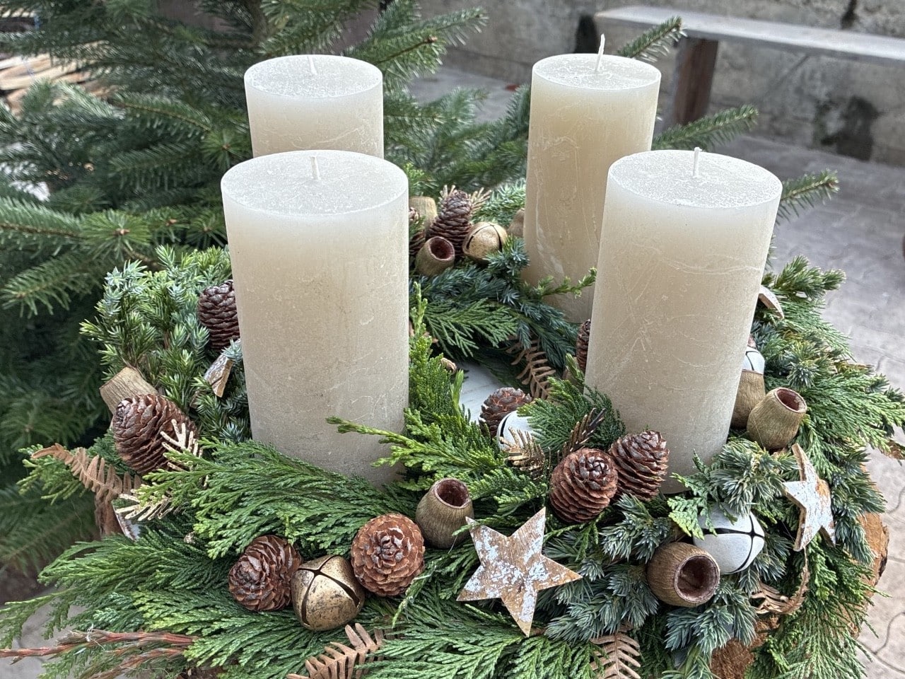 Adventskranz selber machen